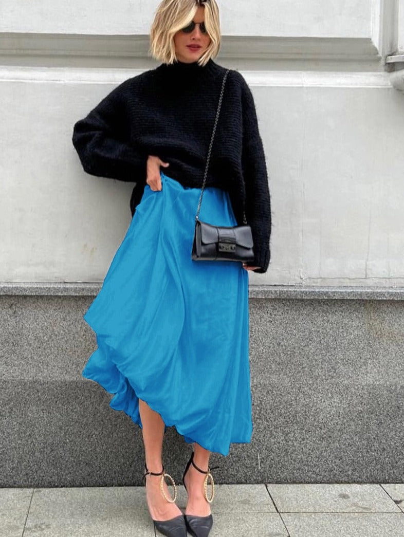 Anna Satin Skirt