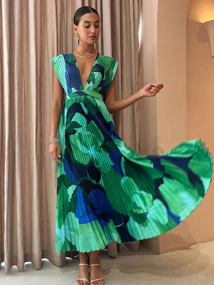 Sara Pleated Dress