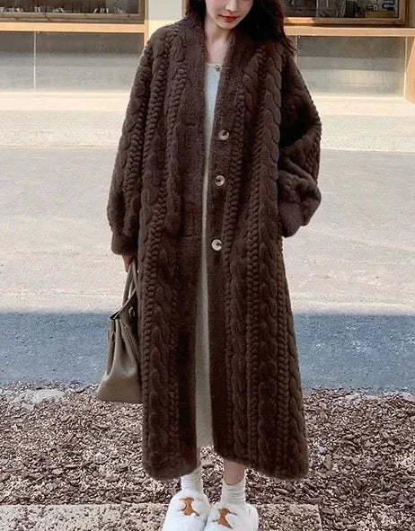 Leya Eco Mink Coat