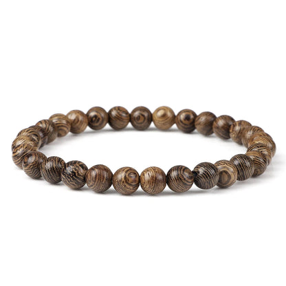 Natural Wooden Beads Bracelet Tibetan Buddha Rosary Handmade Bracelets Men And Women Yoga Meditation Prayer Beaded Jewelry Gifts