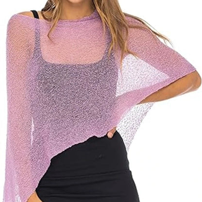 Summer Irregular Knitted Cover-Ups Crop Tops Y2K Aesthetic Vintage Smocked T-Shirt Boho Beach Vacation Going Out Pullovers Tees