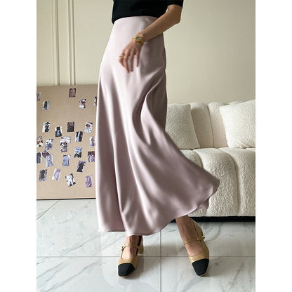 Satin Midi Skirt