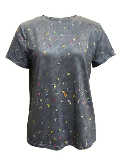 Print Tees Casual Street Tops Camisetas Woman Clothing Summer 2025 Short Sleeve Women'S T-Shirt Ropa De Mujer Ofertas Chic Cheap