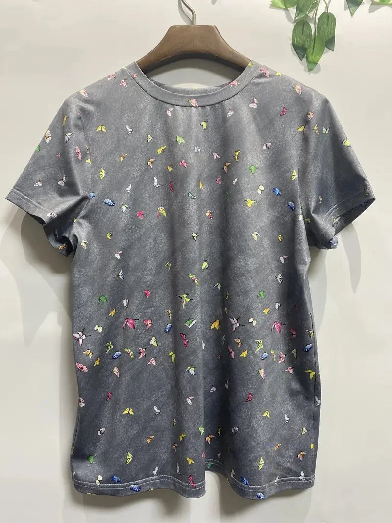 Print Tees Casual Street Tops Camisetas Woman Clothing Summer 2025 Short Sleeve Women'S T-Shirt Ropa De Mujer Ofertas Chic Cheap