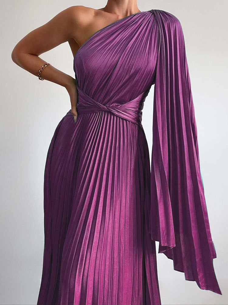 Rose Pleated Dress