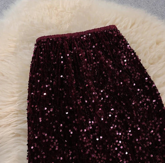 Melany Sequined Skirt