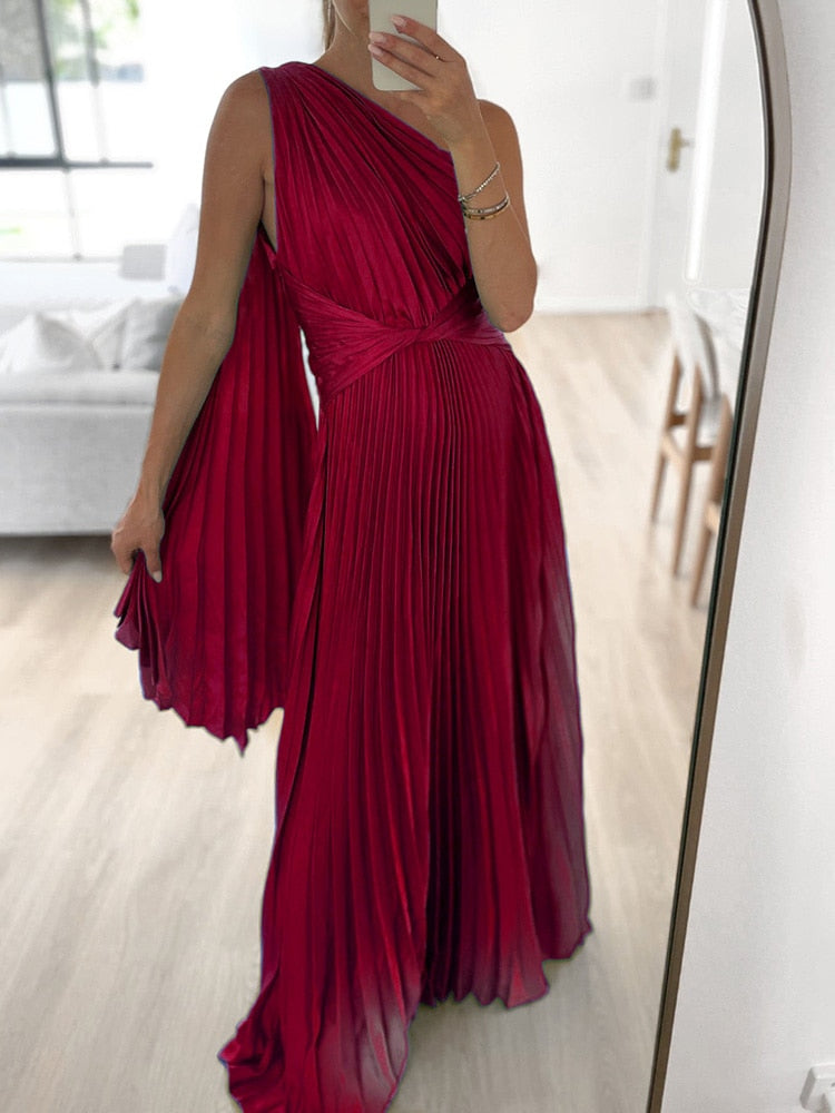 Rose Pleated Dress