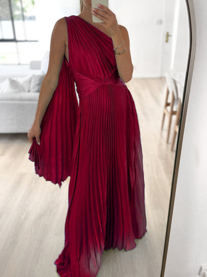 Rose Pleated Dress