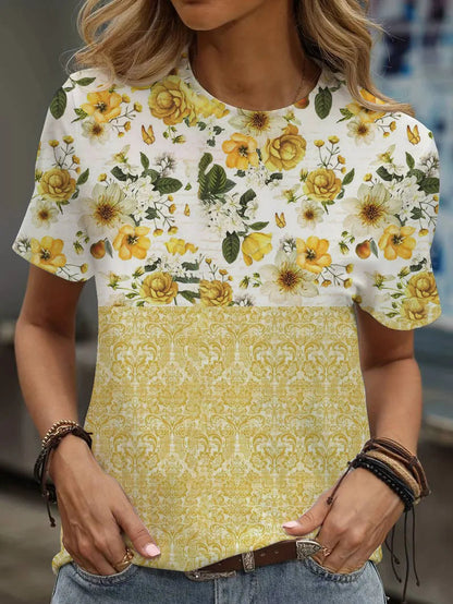 Print Tees Casual Street Tops Camisetas Woman Clothing Summer 2025 Short Sleeve Women'S T-Shirt Ropa De Mujer Ofertas Chic Cheap