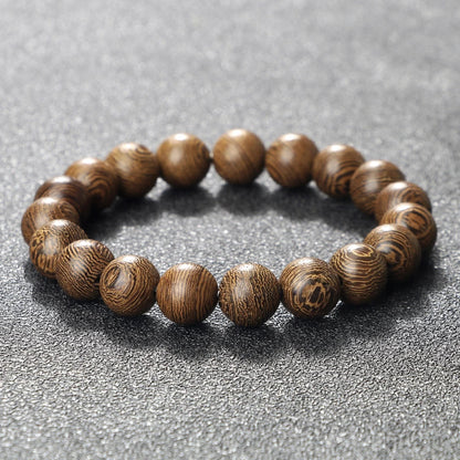 Natural Wooden Beads Bracelet Tibetan Buddha Rosary Handmade Bracelets Men And Women Yoga Meditation Prayer Beaded Jewelry Gifts