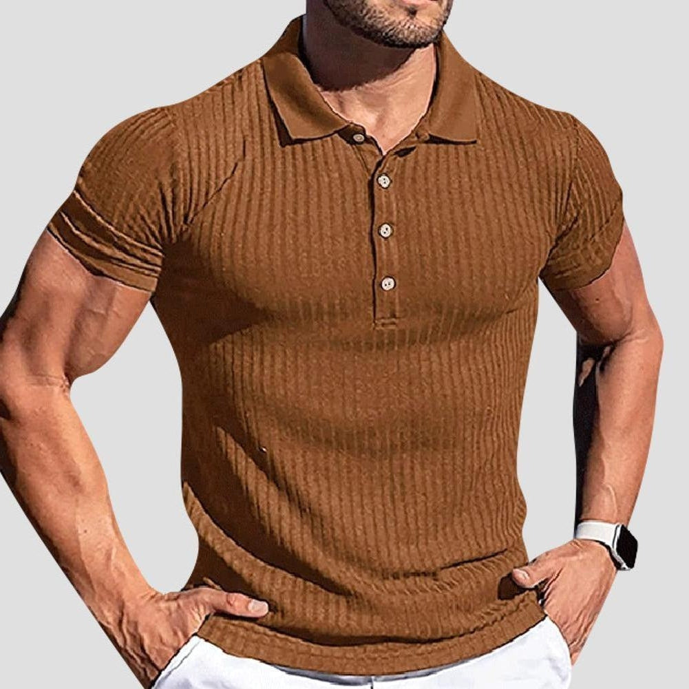 Saint Morris Aden Short Sleeved Stripe Top