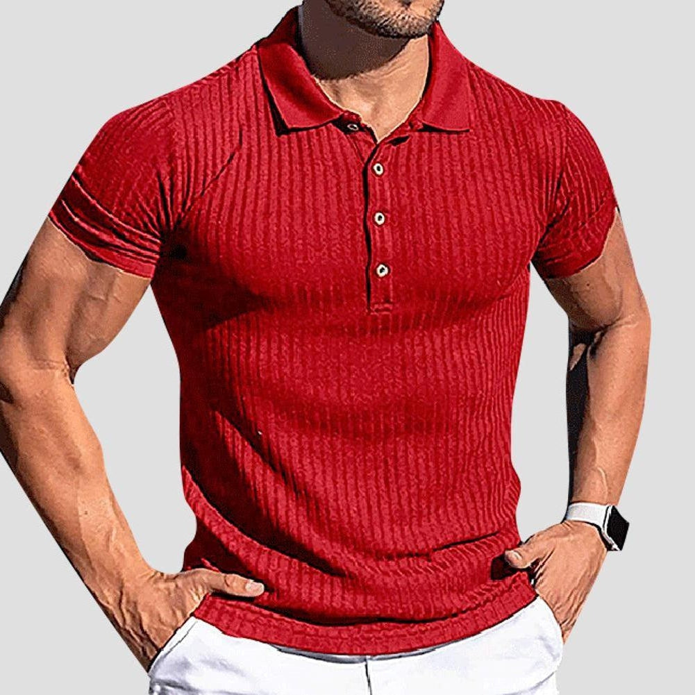 Saint Morris Aden Short Sleeved Stripe Top