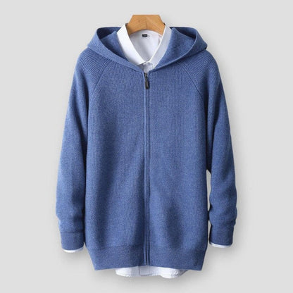 Saint Morris Elko Hooded Wool Cardigan