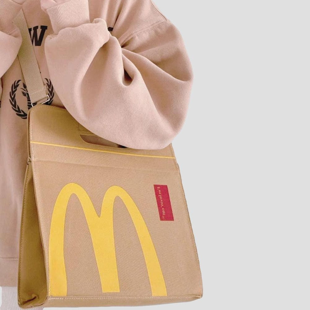 Saint Morris Golden Arches Parody Mcbag