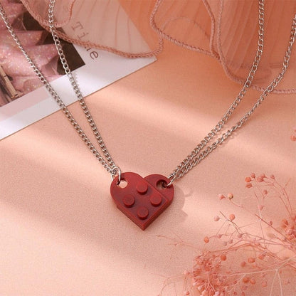 Saint Morris Heart Brick Necklace