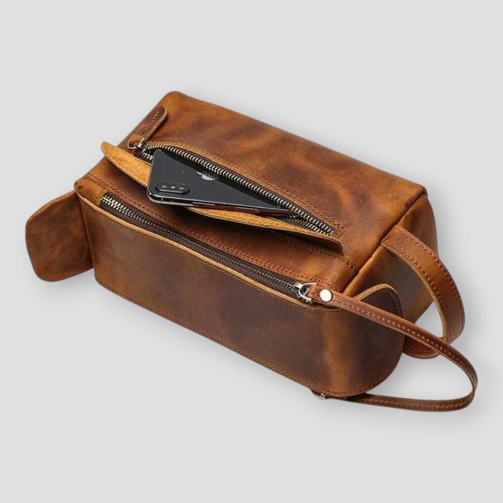 Saint Morris Leather Toiletry Bag