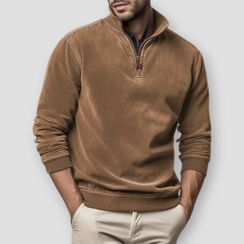 Saint Morris Massena Suede Sweatshirt