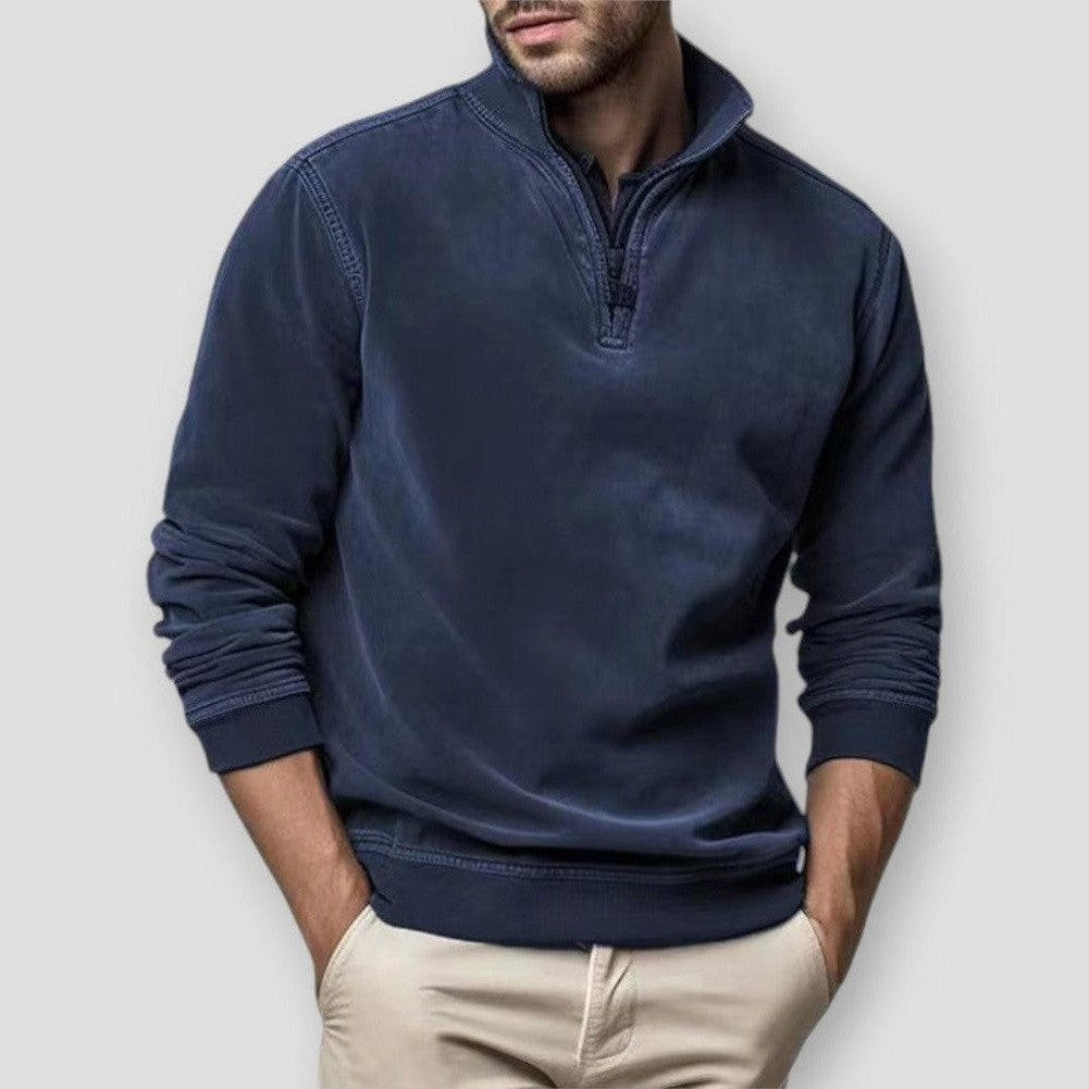 Saint Morris Massena Suede Sweatshirt