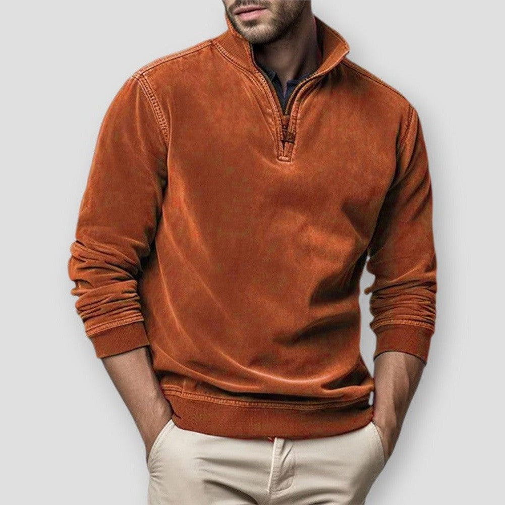 Saint Morris Massena Suede Sweatshirt