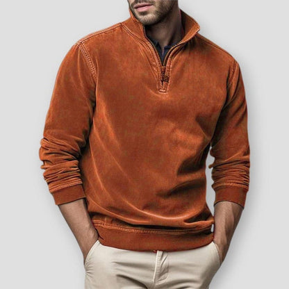 Saint Morris Massena Suede Sweatshirt