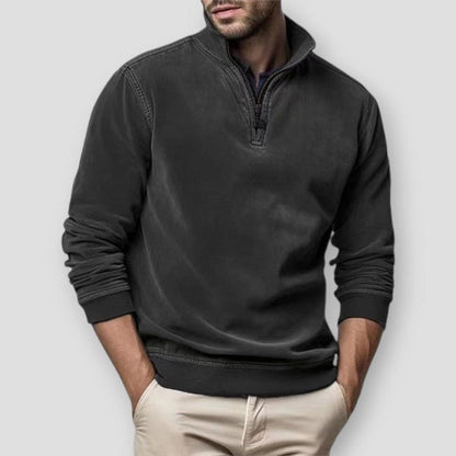 Saint Morris Massena Suede Sweatshirt