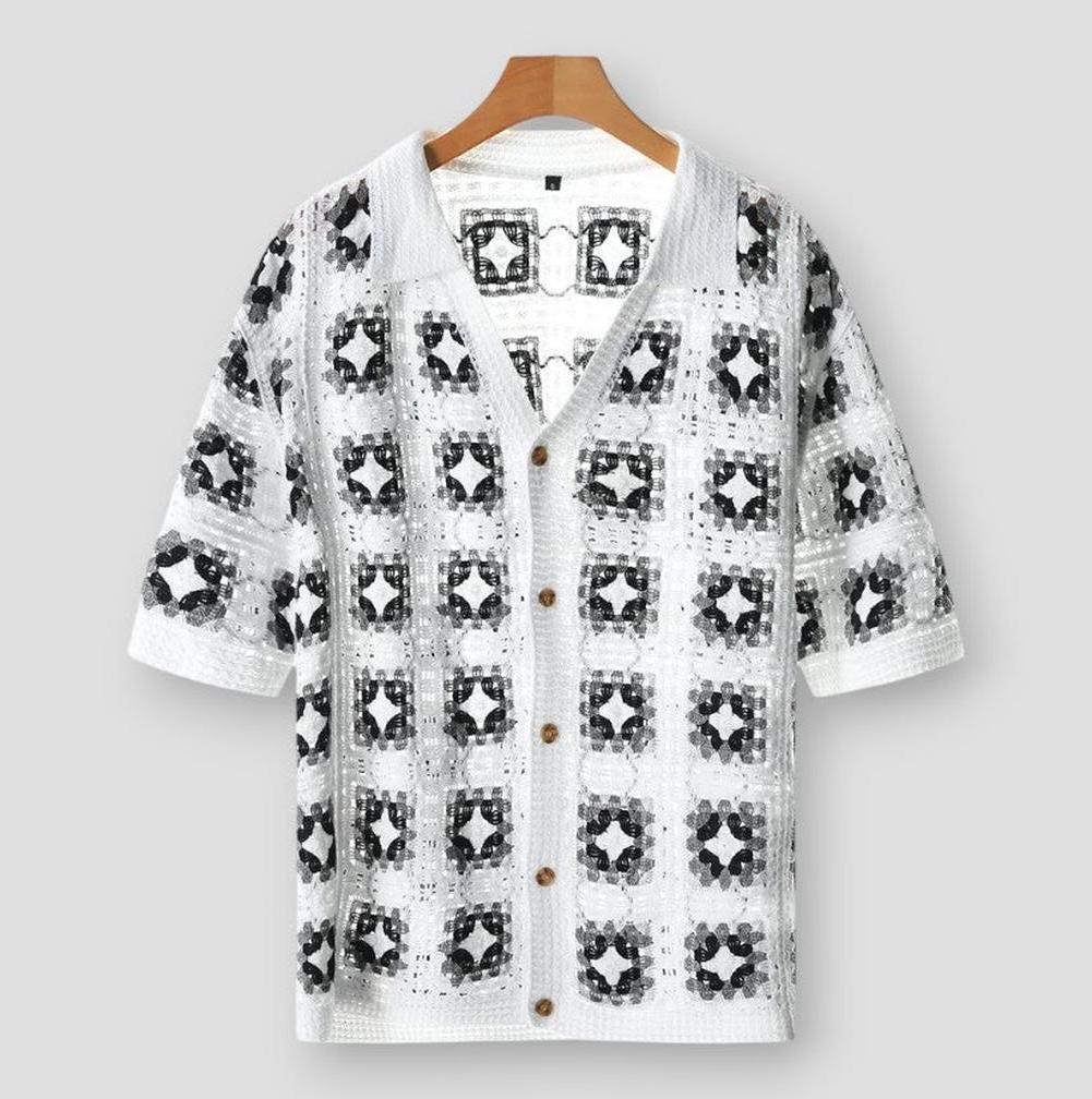 Saint Morris Rogers Mesh Cardigan Top