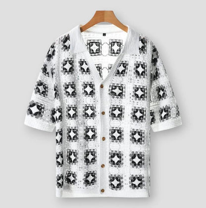 Saint Morris Rogers Mesh Cardigan Top