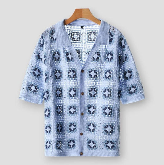 Saint Morris Rogers Mesh Cardigan Top