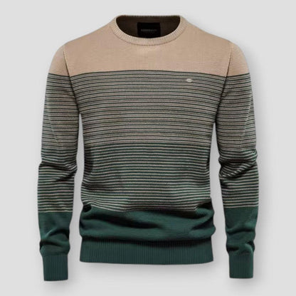 Saint Morris Striped Knitted Pullover