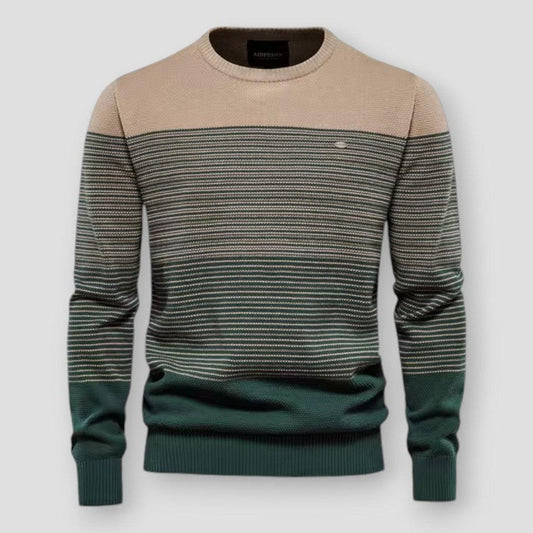 Saint Morris Striped Knitted Pullover