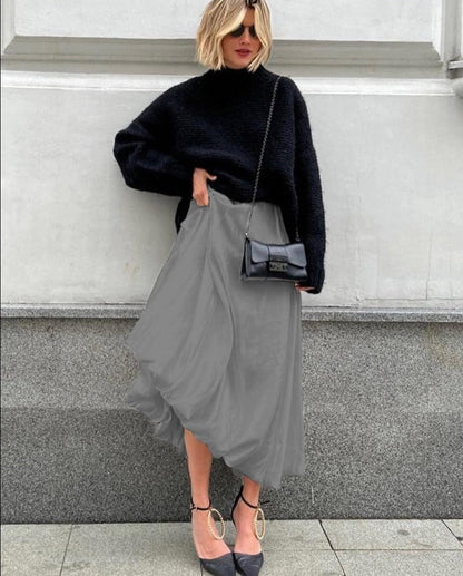 Anna Satin Skirt