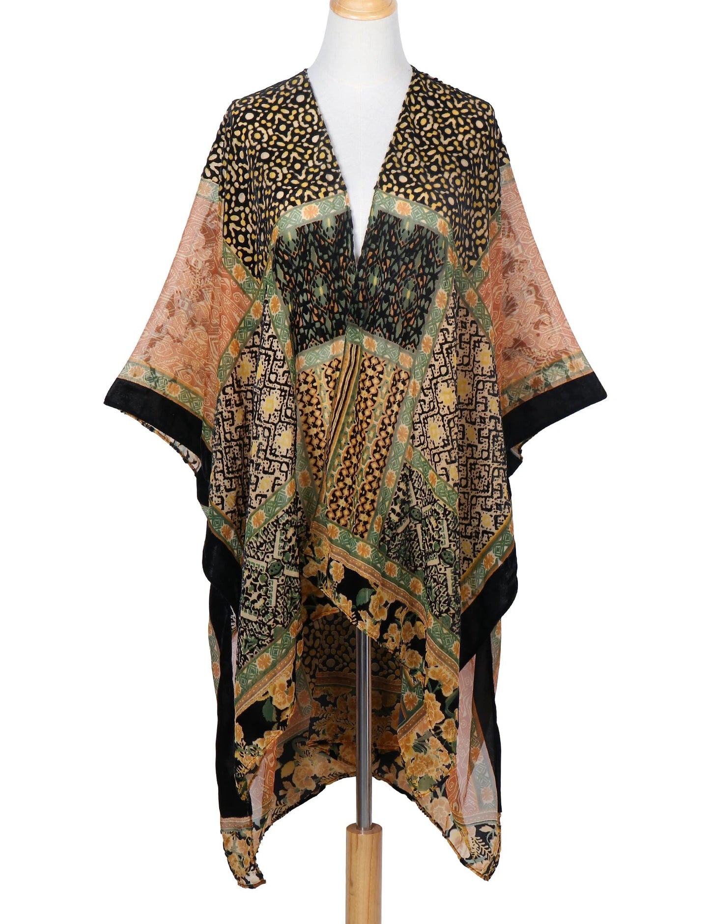 Wehello Bohemian Burnt Plush Kimono Women'S Long Purple Tassel Beach Cover-Up  Holiday Casual Cardigan Shawl Jypf-20