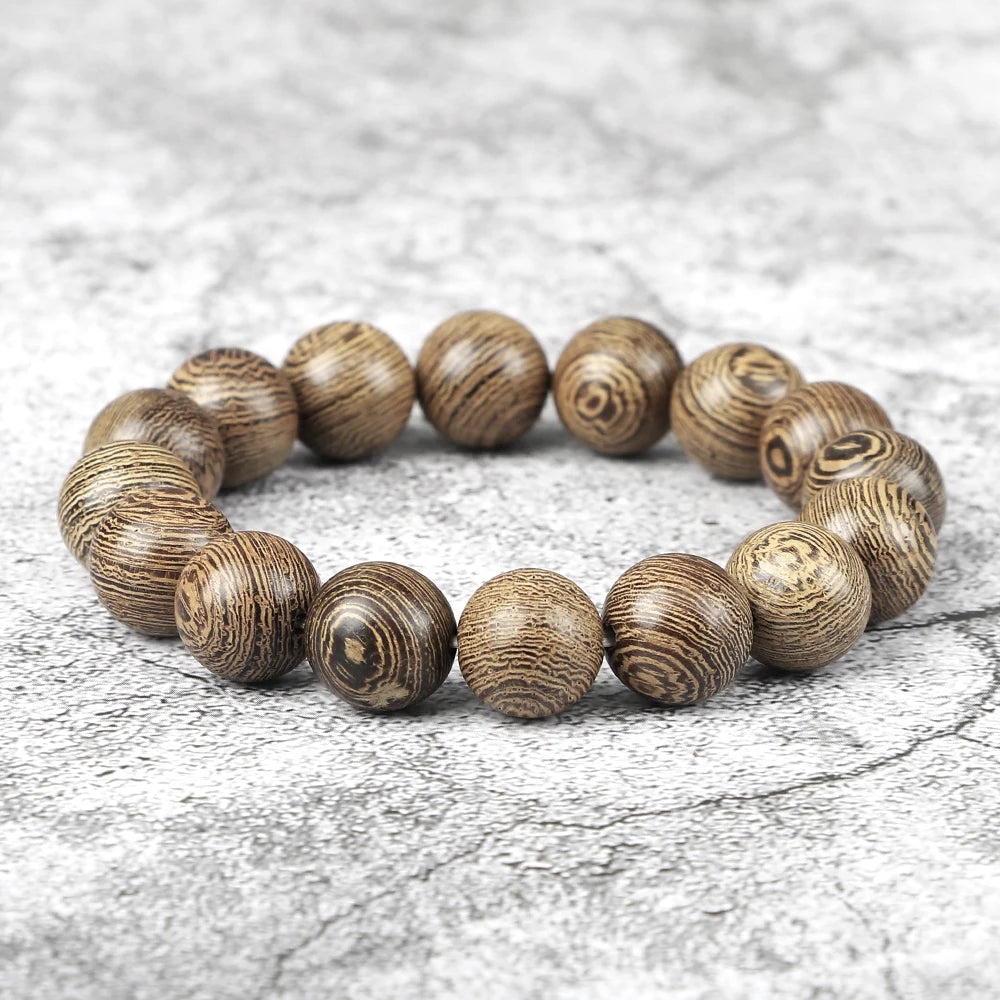 Natural Wooden Beads Bracelet Tibetan Buddha Rosary Handmade Bracelets Men And Women Yoga Meditation Prayer Beaded Jewelry Gifts