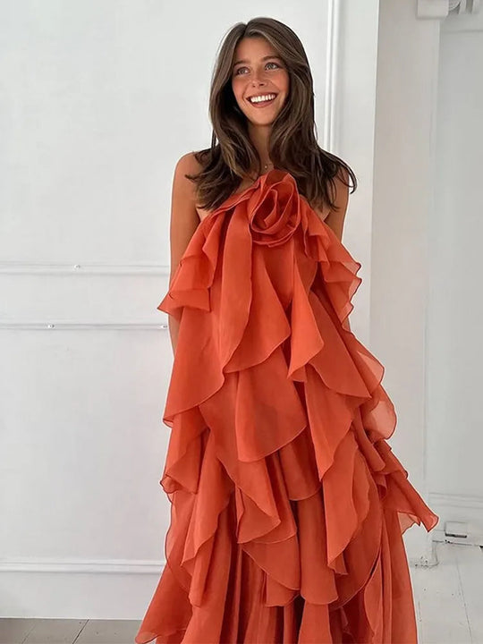 Ruffle Maxi Dress