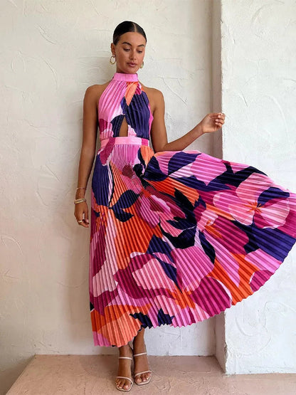 Sara Pleated Dress