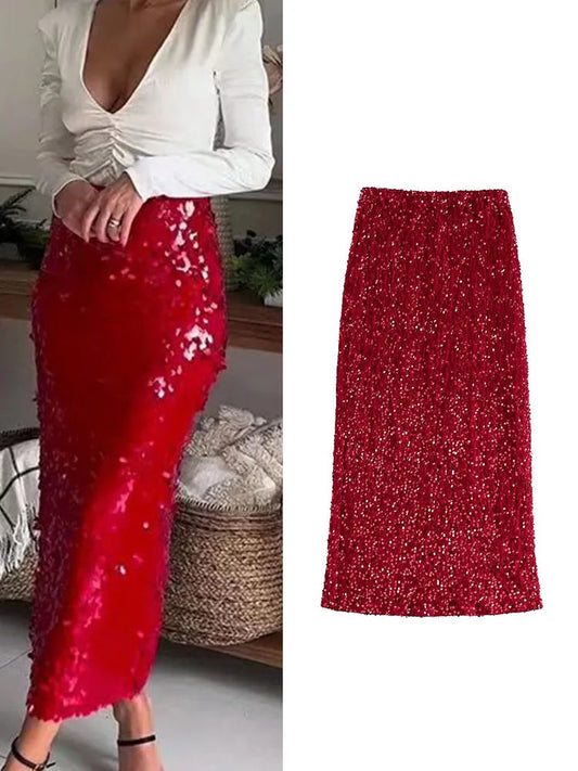 Sparkle Midi Skirt