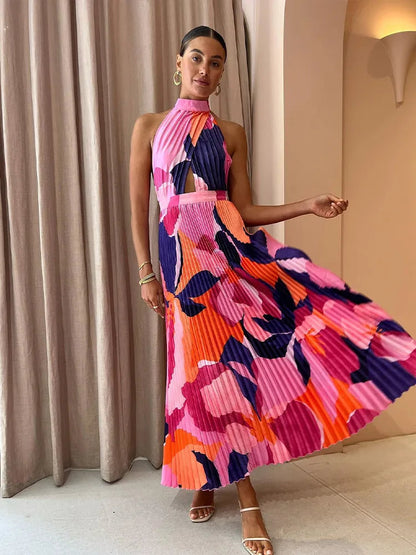 Sara Pleated Dress