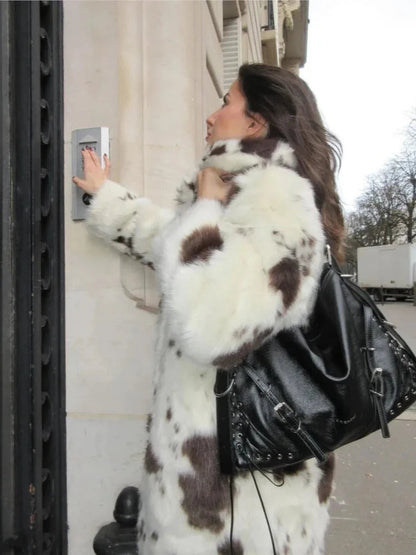 Flafi Leopard Fur Coat