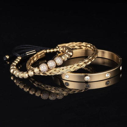 Sky Madrid 3-Piece Crystals Bracelet