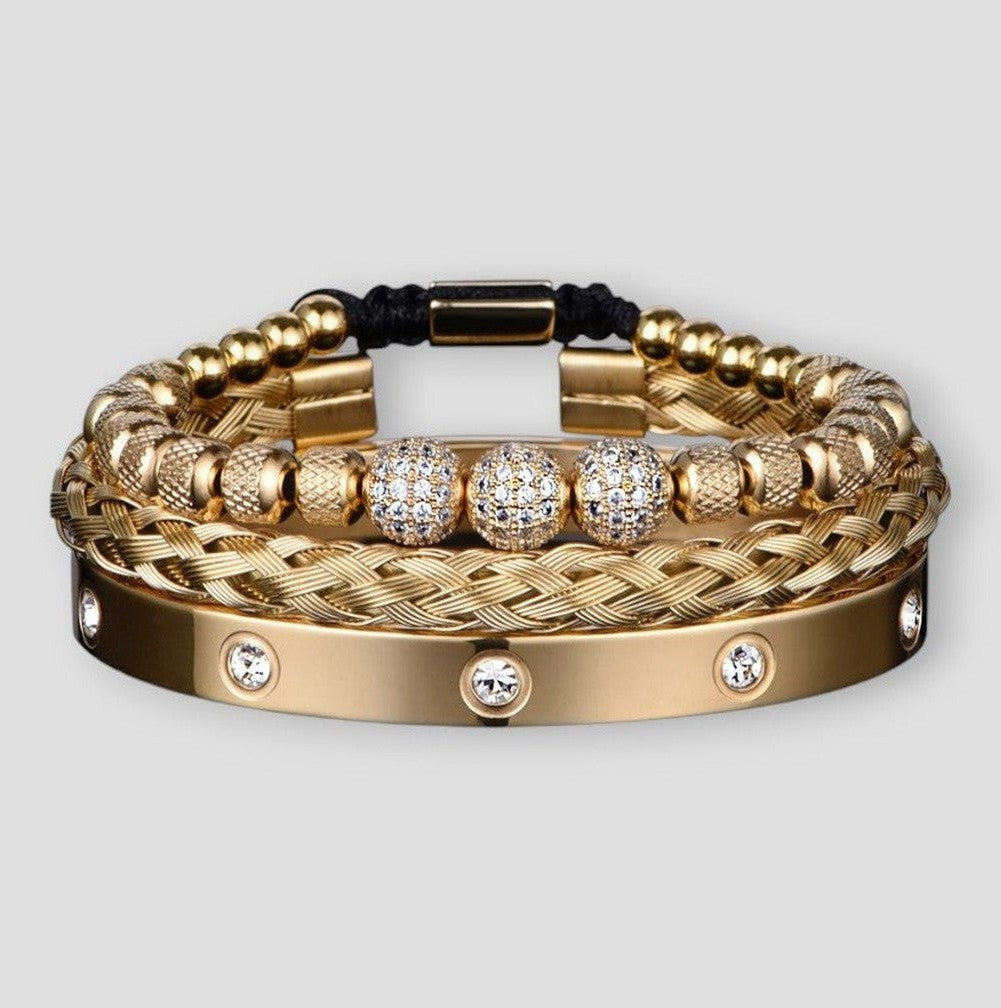 Sky Madrid 3-Piece Crystals Bracelet