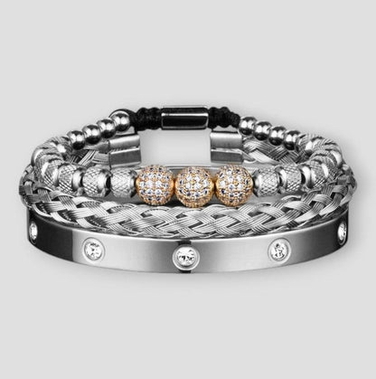 Sky Madrid 3-Piece Crystals Bracelet
