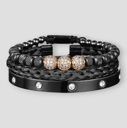 Sky Madrid 3-Piece Crystals Bracelet