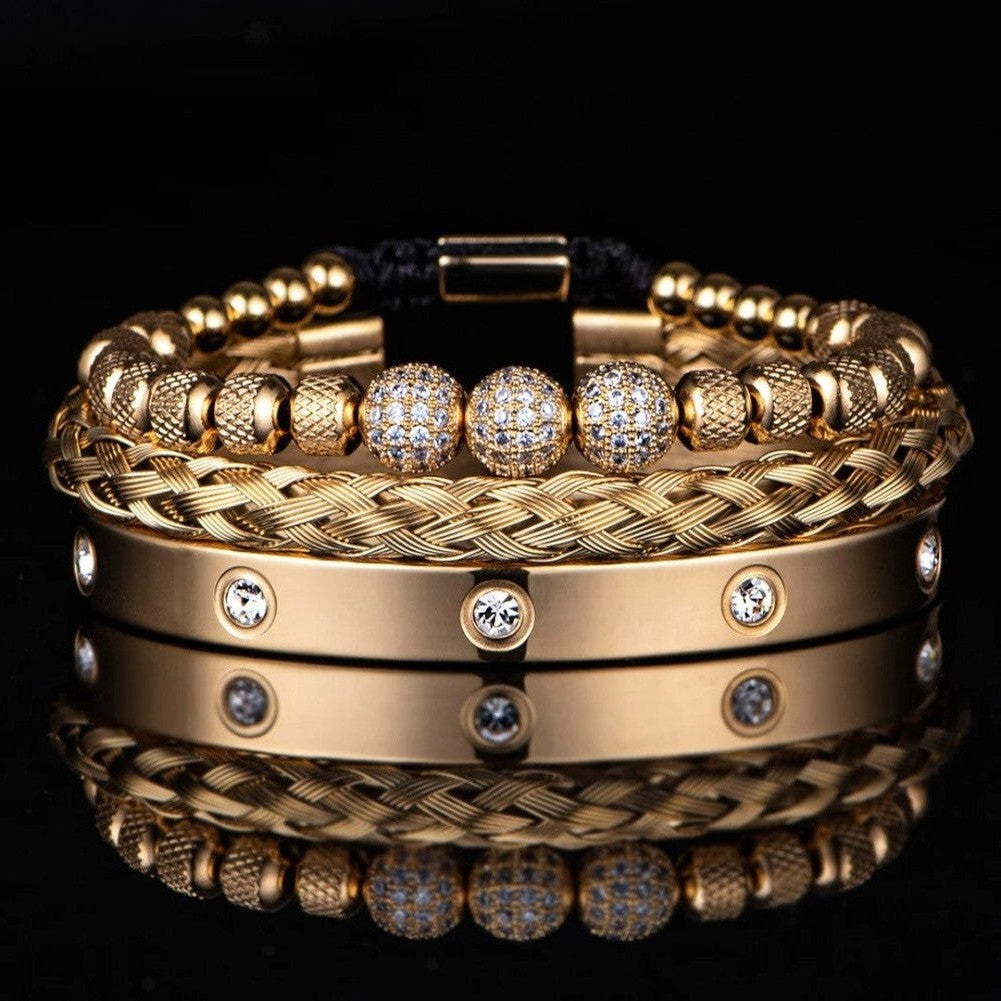 Sky Madrid 3-Piece Crystals Bracelet