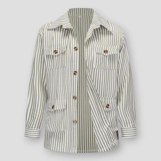 Sky Madrid Ely Striped Multi Pocket Long Sleeve