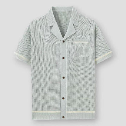 Sky Madrid Greeley Hollow Knit Polo Shirt