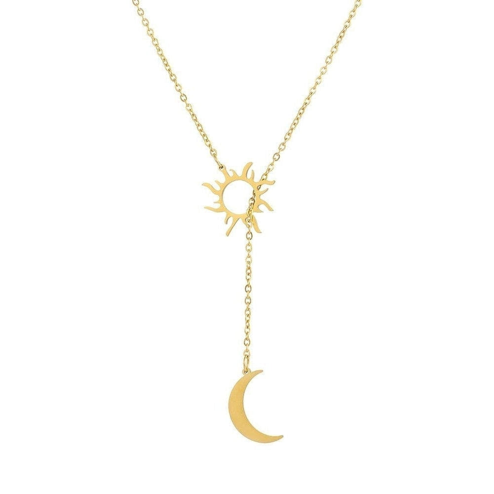 Sky Madrid Irvine Sun &Amp; Moon Necklace