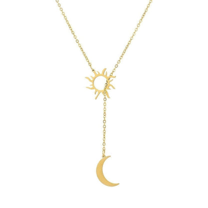 Sky Madrid Irvine Sun &Amp; Moon Necklace