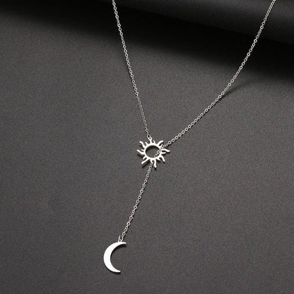 Sky Madrid Irvine Sun &Amp; Moon Necklace