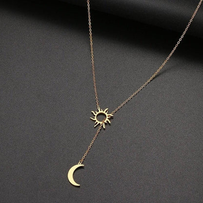 Sky Madrid Irvine Sun &Amp; Moon Necklace