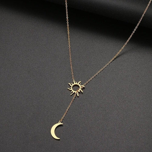 Sky Madrid Irvine Sun &Amp; Moon Necklace